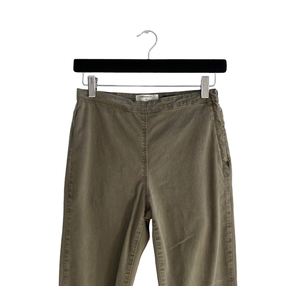 SANDWICH Khaki Green Slim Fit Tregging Denim Jean Trousers Size 36EU / Small - Picture 5 of 5